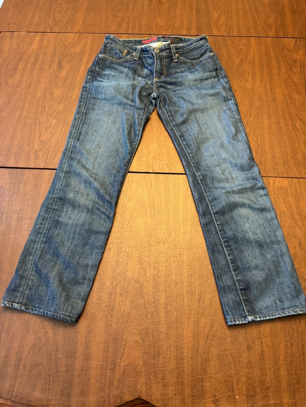 AG Adriano Goldschmied Women's Straight Leg Jeans - Medium Blue
